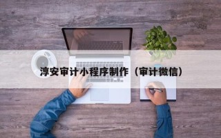承德淳安审计小程序制作（审计微信）